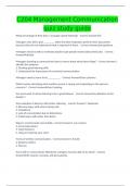 MGMT 5010 C204 Management Communication quiz study guide