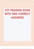 CITI TRAINING EXAM WITH 100% CORRECT ANSWERS 2023