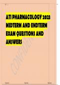 ATI PHARMAOLOGY PROCTORED EXAM 2023