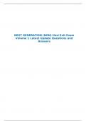 NEXT GENERATION (NGN) Hesi Exit Exam Volume 1 Latest Update Questions and Answers