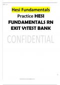 2023 Hesi Fundamentals Practice HESI FUNDAMENTALS RN EXIT V1 TESTBANK.