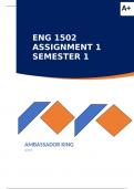 ENG1502 Assignment 1 2024 - DUE 18 April 2024 100% TRUSTED