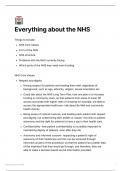 Medicine MMI/Panel Interview Everything about the NHS Summary Notes