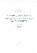 ATLS Exam Version/ATLS Final/Real Exam/PREDICTOR (A+ GUARANTEE)