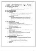 NE 202 MIDTERM EXAM 3 STUDY GUIDE Q & A 2023.