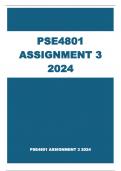 PSE4801 ASSIGNMENT 3  ANSWERS 2024