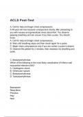 ACLS post-test Questions with correct Answers 2024/2025( A+ GRADED 100% VERIFIED).