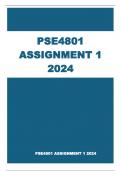 PSE4801 ASSIGNMENT 1  ANSWERS 2024