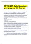 BUNDLE FOR SOWK Exam Questions with Correct Answers