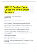 BUNDLE FOR NU 216  Exam Questions and Answers All Correct