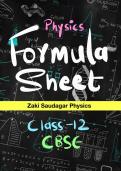 Physics formula sheets