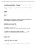 BIO252  EXAM PACKAGE DEAL WITH COMPLETE SOLUTIONS GRADED A+