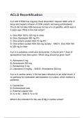 ACLS Recertification Exam Questions with correct Answers 2024/2025( A+ GRADED 100% VERIFIED).