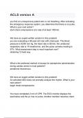 Package deal for  ACLS Actual Exams Questions with correct Answers 2024/2025( A+ GRADED 100% VERIFIED)!!! ALL BUNDLED HERE!!!...