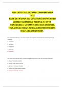 2024 LATEST ATLS EXAMS COMPREHENSIVE TEST BANK WITH OVER 500 QUESTIONS AND VERIFIED CORRECT ANSWERS | ACHIEVE A  WITH CONFIDENCE | ULTIMATE PRE-TEST AND POSTTEST ACTUAL EXAMS FOR GUARANTEED SUCCESS IN ATLS EXAMINATIONS