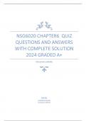 NSG6020 CHAPTER6 QUIZ QUESTIONS AND ANSWERS WITH COMPLETE SOLUTION 2024 GRADED A+