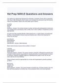 Vet Prep NAVLE Questions and Answers 2024