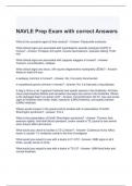 NAVLE Prep Exam with correct Answers 100%