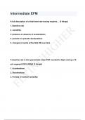 Intermediate EFM QUESTIONS & ANSWERS 2024 ( A+ GRADED 100% VERIFIED)