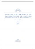 GW Associate Certification - InsuranceSuite 10.0 Analyst