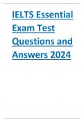 IELTS Essential  Exam Test  Questions and  Answers 202