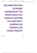 test bank Focus on nursing pharmacology 8th edition karch