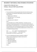 Maternal Child Nursing 5th Edition by McKinney- ISBN- 978-0323401708 TEST BANK  Chapter 48: The Child with Cancer Verified 2024 Practice Questions and 100% Correct Answers with Explanations for Exam Preparation, Graded A+