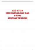 LAB 5 FOR  MICROBIOLOGY LAB FROM  STRAIGHTERLINE