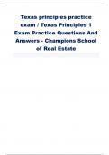 Texas principles practice exam / Texas Principles 1 Exam Practice