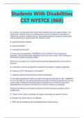 Students With Disabilities  CST NYSTCE (060) Mr. Graham is a specialist who works with students who have special needs. You  observe Mr. Graham and he is working with a group of students on the tasks of  cutting with scissors, holding a pencil, and writin