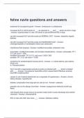feline navle questions and answers 2024- graded a