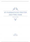 ATI Pharmacology Proctor 2023 final exam