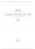 ECSA101 Chapters 1 & 2
