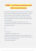 CAMRT - Test Review Questions with 100% Correct Answers