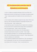 ATI Nursing Fundamentals Bundled Exams Questions and Answers 100% Verified and Updated 2024 | Graded A