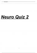 Neuro Quiz Questions and answers 2023/2024