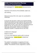 ROSH Gastrointestinal Review Questions And Answers 