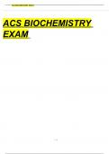 ACS Biochemistry Practice Exam Questions and Answers