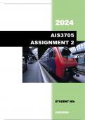 AIS3705 ASSIGNMENT 2  ANSWERS 2024