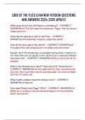 LORD OF THE FLIES EXAM NEW VERSION QUESTIONS  AND ANSWERS 2024-2026 UPDATE