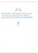 NR_599 WEEK 7 DISCUSION 2: POST tanic self  assessment and reflection post (2 different  approach) LATEST UPDATE PLUS REFERENCES