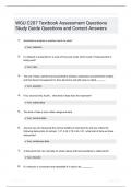 WGU C207 Textbook Assessment Questions Study Guide Questions and Correct Answers