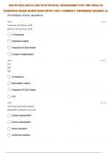  MATH-225:| MATH 225 STATISTICAL REASONING FOR THE HEALTH SCIENCES SELF TEST 16 QUESTIONS WITH 100% CORRECT ANSWERS| GRADED A+ 