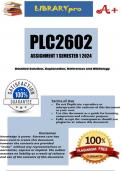 PLC2602 Assignment 1 (COMPLETE ANSWERS) Semester 1 2024 (206210) - DUE 11 March 2024