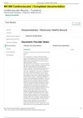 Advanced Health Assessment - Chamberlain, NR509 NR 509 Cardiovascular | Completed documentation