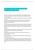 CCC Module 5 Post Test Questions with Complete Solutions 2024