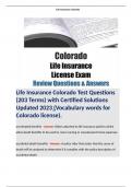 Colorado Life & Health Insurance Compilation Bundle.  
