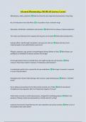 Advanced Pharmacology-NR 508 All Answers Correct