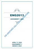 ENG2613 ASSIGNMENT 1 ANSWERS 2024