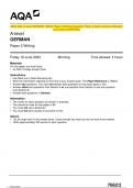 2023 AQA A-level GERMAN 7662/2 Paper 2 Writing Question Paper & Mark scheme (Merged) June 2023 [VERIFIED